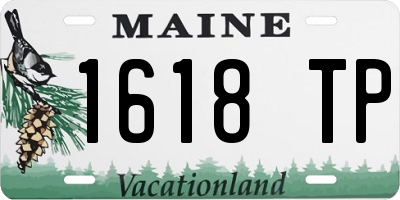 ME license plate 1618TP