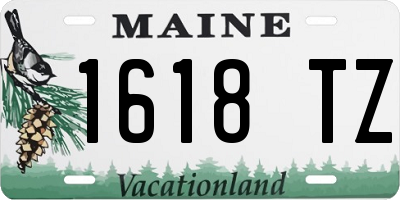 ME license plate 1618TZ