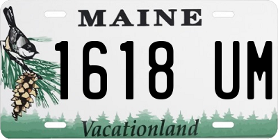 ME license plate 1618UM