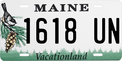 ME license plate 1618UN