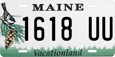 ME license plate 1618UU