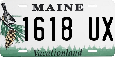 ME license plate 1618UX