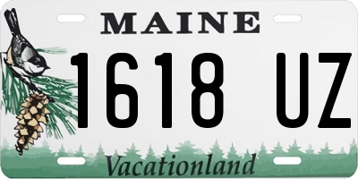 ME license plate 1618UZ