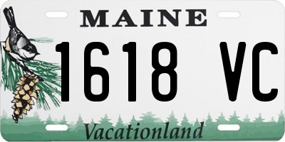 ME license plate 1618VC