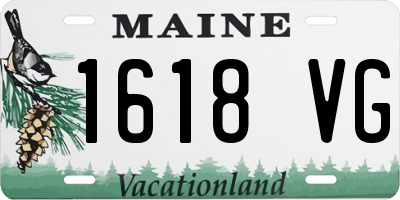 ME license plate 1618VG