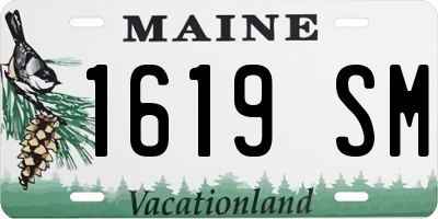 ME license plate 1619SM