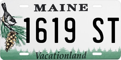 ME license plate 1619ST