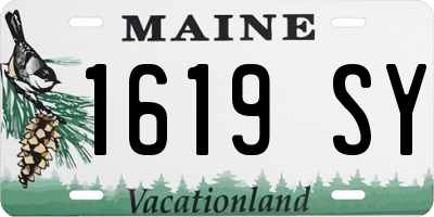 ME license plate 1619SY