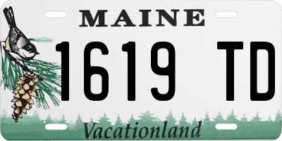 ME license plate 1619TD