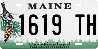 ME license plate 1619TH