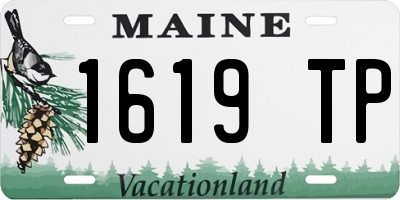 ME license plate 1619TP