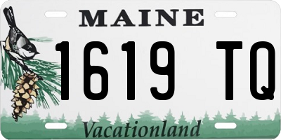 ME license plate 1619TQ