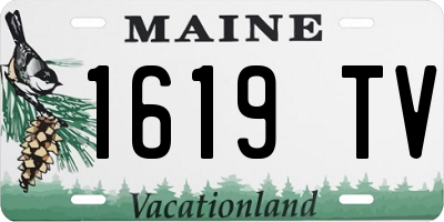 ME license plate 1619TV