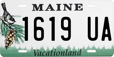 ME license plate 1619UA