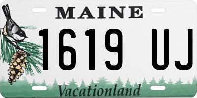 ME license plate 1619UJ