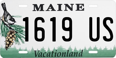 ME license plate 1619US