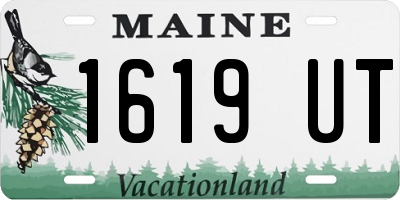 ME license plate 1619UT