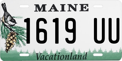 ME license plate 1619UU