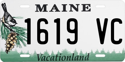 ME license plate 1619VC