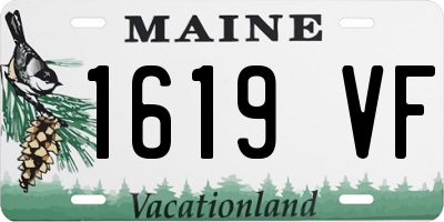 ME license plate 1619VF