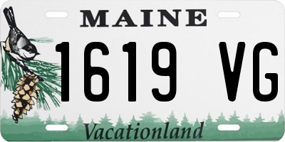 ME license plate 1619VG