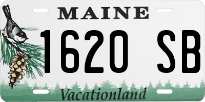 ME license plate 1620SB