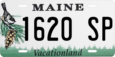 ME license plate 1620SP
