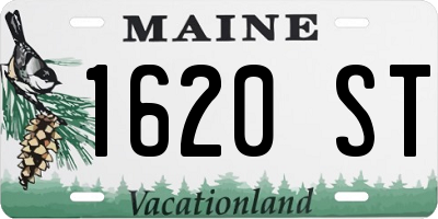 ME license plate 1620ST