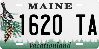 ME license plate 1620TA