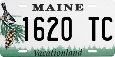 ME license plate 1620TC