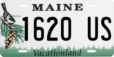 ME license plate 1620US