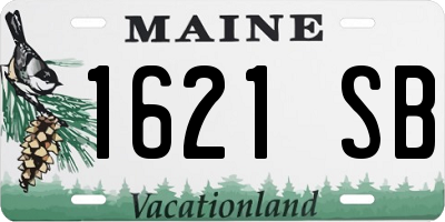 ME license plate 1621SB