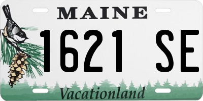 ME license plate 1621SE