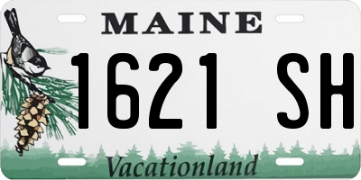 ME license plate 1621SH