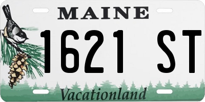 ME license plate 1621ST