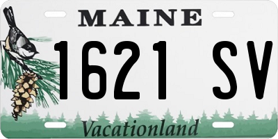ME license plate 1621SV