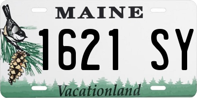 ME license plate 1621SY