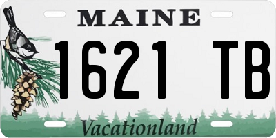 ME license plate 1621TB