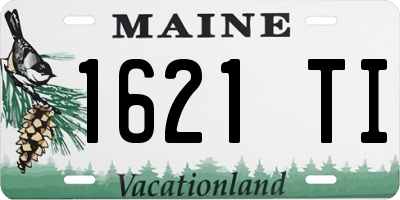 ME license plate 1621TI
