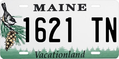 ME license plate 1621TN