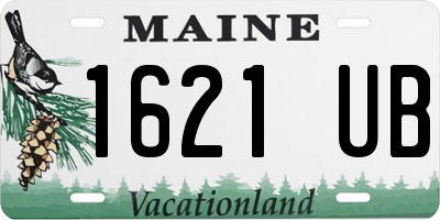 ME license plate 1621UB
