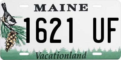ME license plate 1621UF