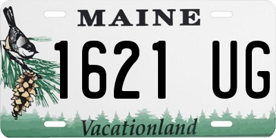 ME license plate 1621UG