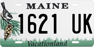 ME license plate 1621UK
