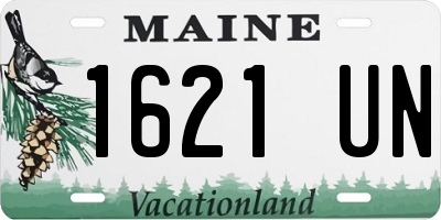 ME license plate 1621UN