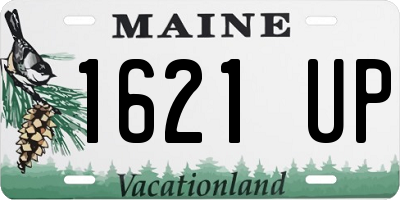 ME license plate 1621UP