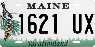 ME license plate 1621UX