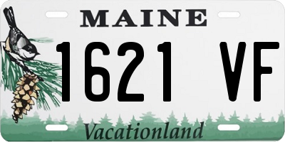 ME license plate 1621VF