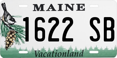 ME license plate 1622SB