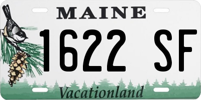 ME license plate 1622SF